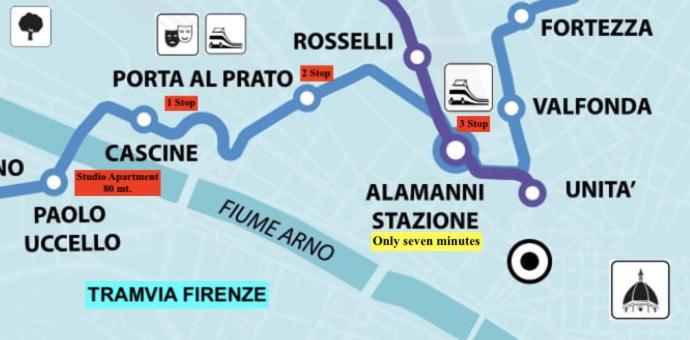 Indipendent Studio Apartment With Terrace - Parking Florenz Exterior foto
